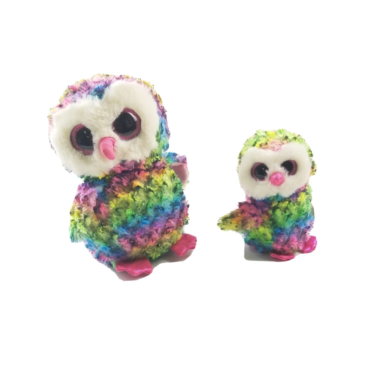 TY Owen Owls Lot Of 2 The Beanie Boo s Collection Soft Colorful