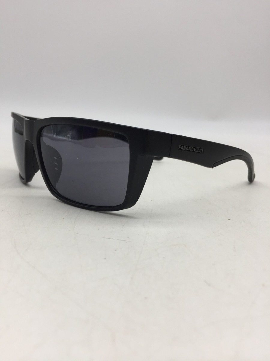 Panama Jack NS0922 Men's Wrap Black Sunglasses Gray Lens | eBay