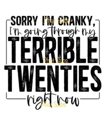 Sublimation Print Terrible Twenties Ready to Press Heat Transfer