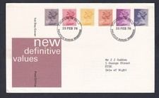 1976 UNITED KINGDOM QUEEN ELIZABETH II ISSUE DECIMAL STAMP FIRST DAY COVER #36