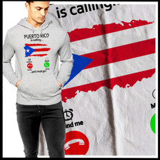 Puerto Rico Is Calling Hoodie Puerto Rico Afro Latino Boricua Taino Clear Print