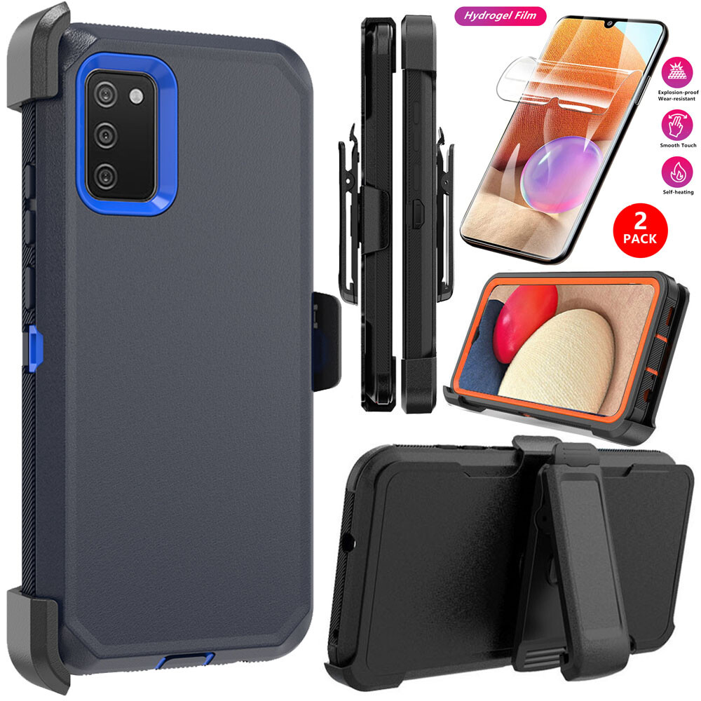 For Samsung Galaxy A02S Phone Case Heavy Duty Shockproof Belt Clip