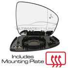 Wing Mirror Glass Renault Captur 2019-2023 LED Blind Spot Indicator Drivers Side