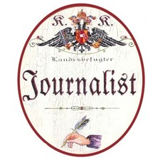 Journalist Nostalgieschild