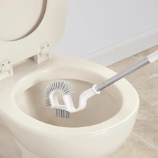 Toilet Bowl Rim Brush with Holder