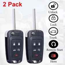 2 Pack For 2010 2011 2012 2013 2014 2015 2016 GMC Terrain Keyless Remote Key Fob