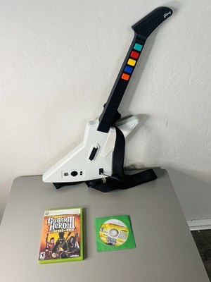 Xbox 360 Guitar Hero Xplorer Bundle w/ 2 Games Legends of Rock World Tour Lot A+