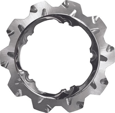 Lyndall Crown Cut Perimeter Front Brake Rotor 11.8'' Chrome Harley Davidson V-Rod