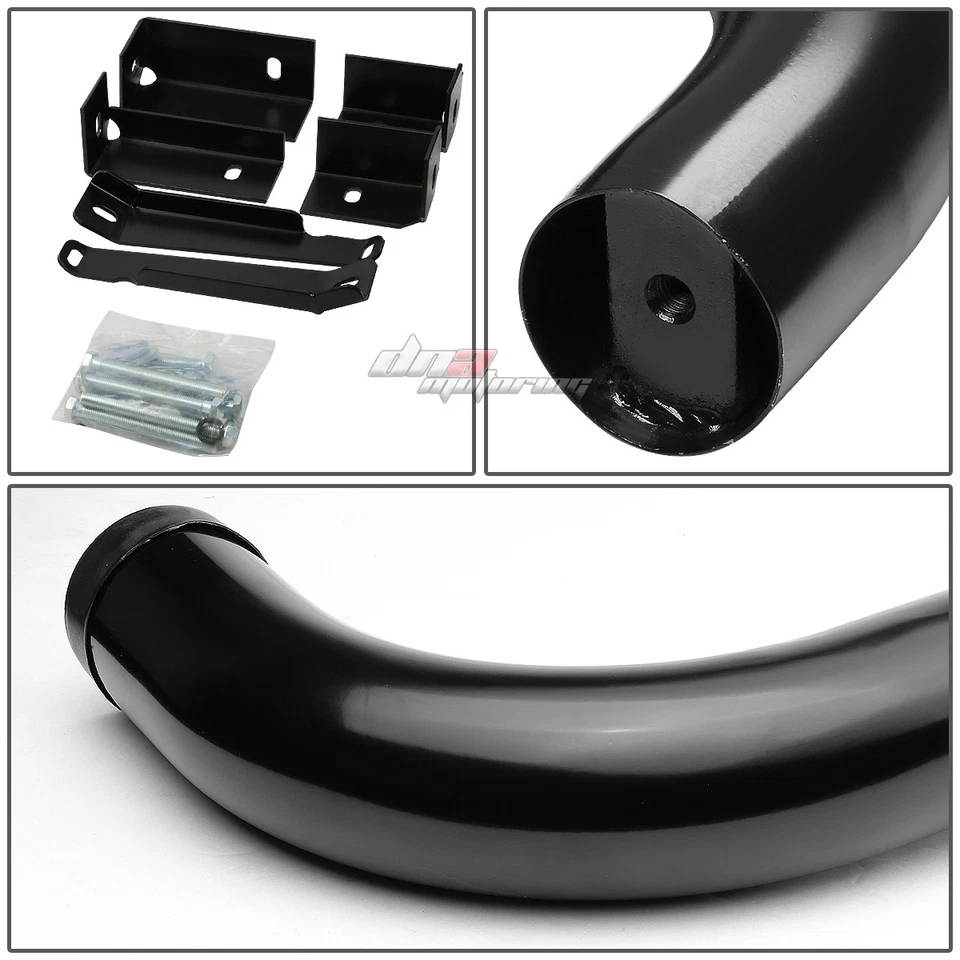 Para Silverado Sierra 2000-2019 cabina extendida 3" estribo Nerf Bar negro Foto 3 de 4