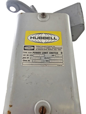 Hubbell HC71221-033 Type 4220 Power Limit Switch 550V 2-Poles 45A DPDT NEMA 2 RH