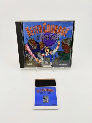 Keith Courage in Alpha Zones TurboGrafx-16 Complete CIB HuCard Authentic Tested