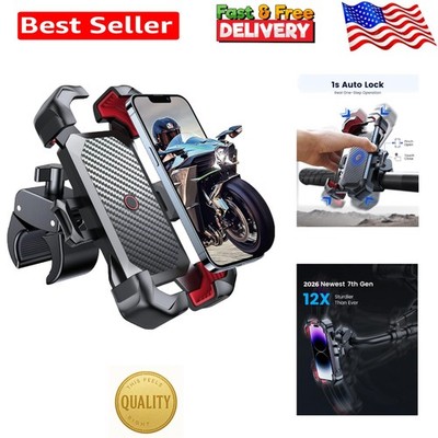 360° Adjustable Handlebar Phone Holder - Quick Install for iPhone & Samsung