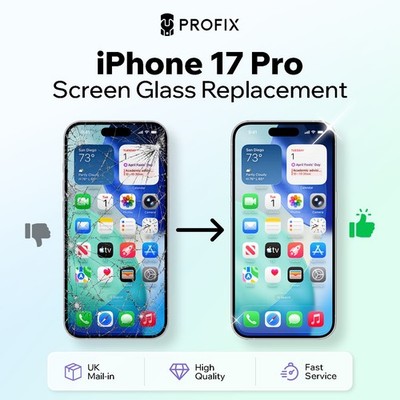 iPhone 17 Pro gesprungenes Display Frontglas Austausch REPARATUR SERVICE