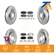 Brake Rotors Semi-Metallic Pad Front Rear Kit For Hyundai Palisade Kia Telluride