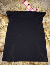 STAR POWER SPANX Tame Worthy Medium Control Black Hi Waist Half Slip Womens Sz M