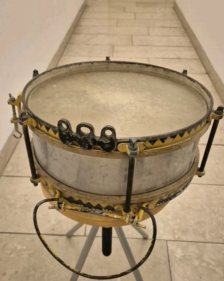 Johannes Link Sonor Snare Drum Marschtrommel *Rarität* 2. Weltkrieg WW2 Vintage