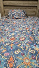 Eikei King Duvet Cover  1 King Pillowcase Damask Medallion Boho Paisley