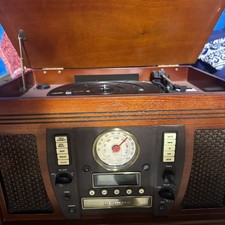 Victrola - Navigator 5-in-1 Record Player with Turntable - Mahogany