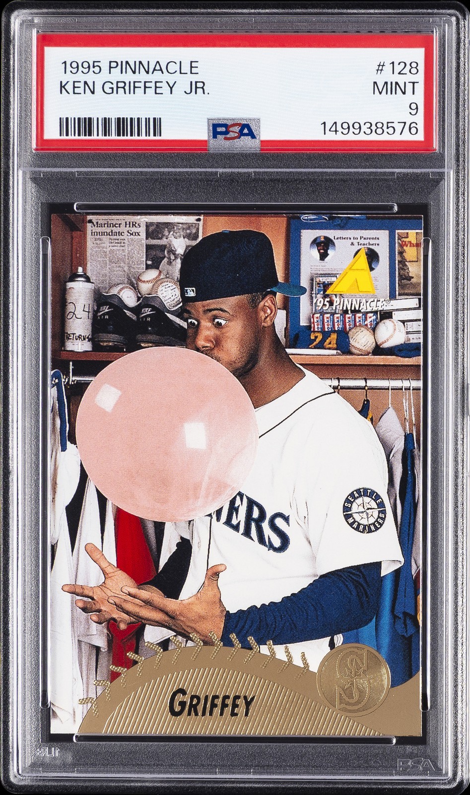 1995 PINNACLE #128 KEN GRIFFEY JR. PSA 9