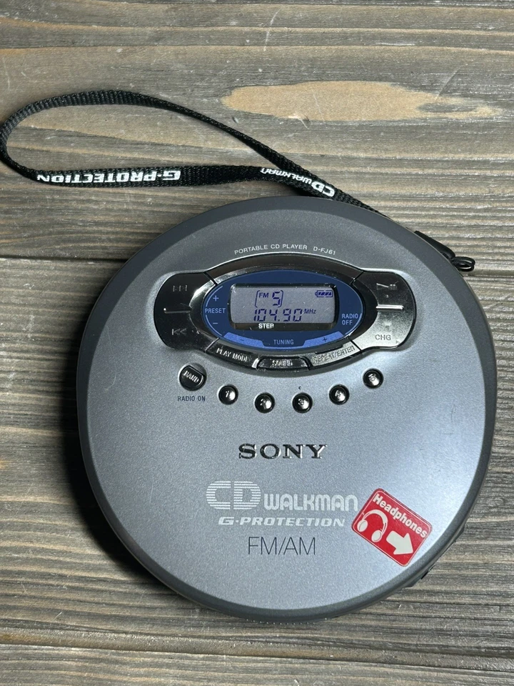 Sony CD Walkman D-FJ61 Tragbarer CD Player G Schutz GETESTET