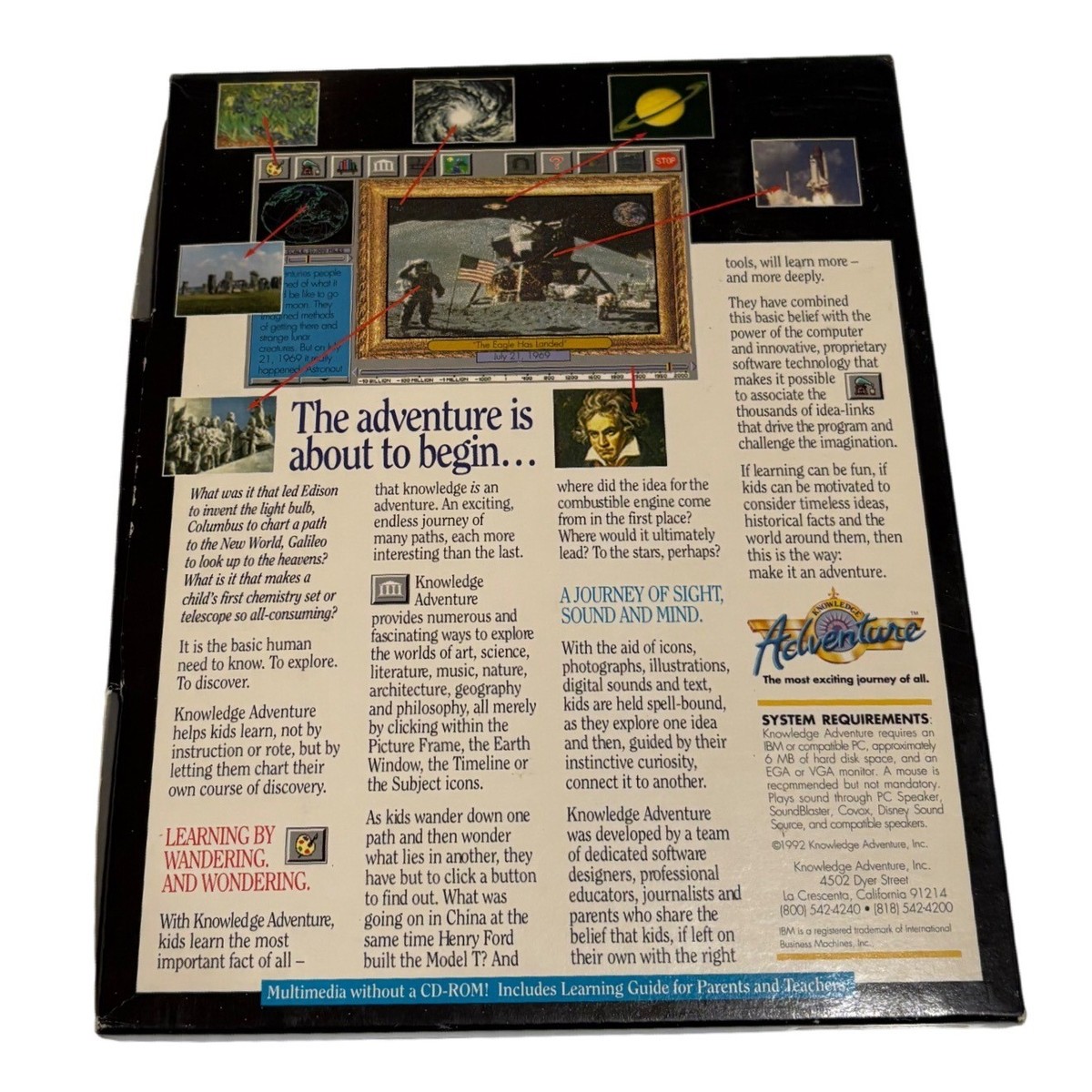 1990s Knowledge Adventure Educational Software CD ROM 8 Disks