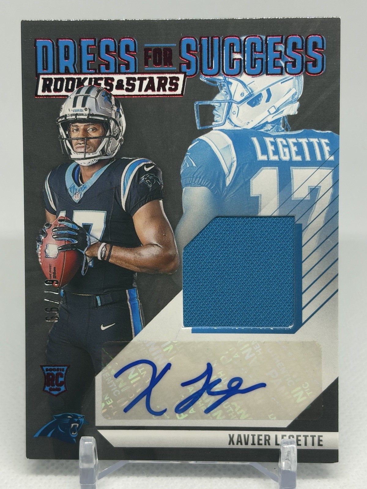 XAVIER LEGETTE 2024 Rookies & Stars Dress for Success Patch RC AUTO #/99 ROOKIE