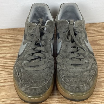 NIKE TIEMPO PREMIER 94 GREY SUADE SOCCER TURF SNEAKERS. SIZE US