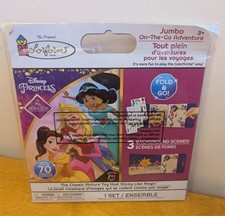 Brand new Disney Princess jumbo fold-and-go 70 piece Colorforms set