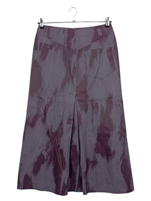 JUS D'ORANGE A-Linienrock Damen Lila Abstrakt Baumwolle Gr. 38 M Elegant