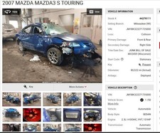 Wheel 17x6-12 Alloy 5 Y Spoke Design Holes In Ends Fits 07-09 Mazda 3 4537172