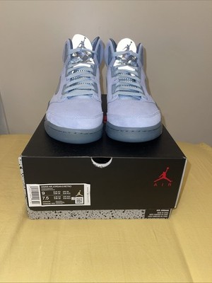 Size 9 - Air Jordan 5 Retro Blue Bird W
