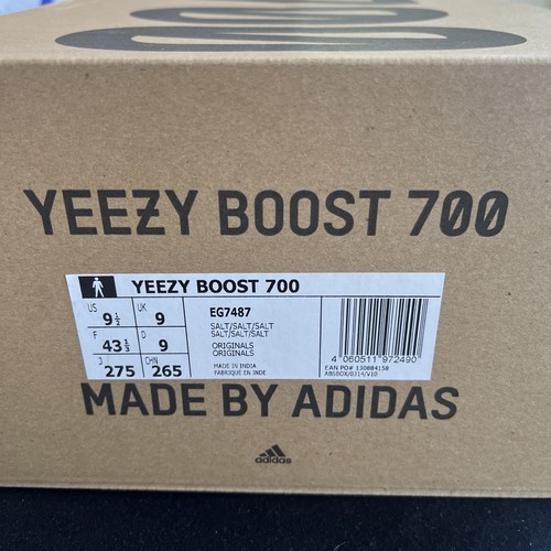 Size 9 - adidas Yeezy Boost 700 Salt - Afbeelding 2 van 7