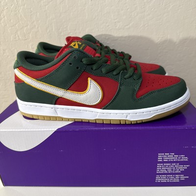 Nike SB Dunk Low Pro PRM ''Seattle Supersonics'' FZ1287-300   Men s Size 9.5 NIB
