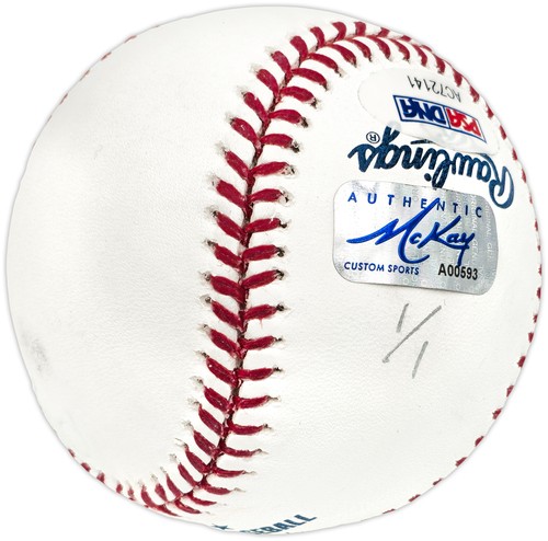 Ken Griffey Jr. Autographed HOF Logo Baseball Mariners Hand Painted Portrait PSA - Picture 5 of 5