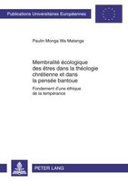 Membralité éCologique Des êTres Dans La ThéOlogie ChréTienne Et Dans La PenséE B