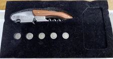 Wine Corkscrew & Whiskey Chiller Bullets Set - New but No outer box