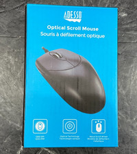 Adesso 3 Button Desktop Optical Scroll Mouse HC-3003PS             NEW OPEN BOX