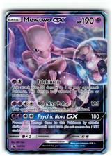 Mewtwo GX - SM196 Holo Promo Sun & Moon Promo Pokemon Heavily Played on eBay