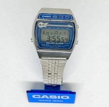 Vintage Casio M-321 Digital LCD Guitar Melody Alarm Japan Made Men Watch