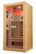 Professor Health HotBox 1 Indoor Infrared Sauna 1 Seat 13 AMP Lights, Music,