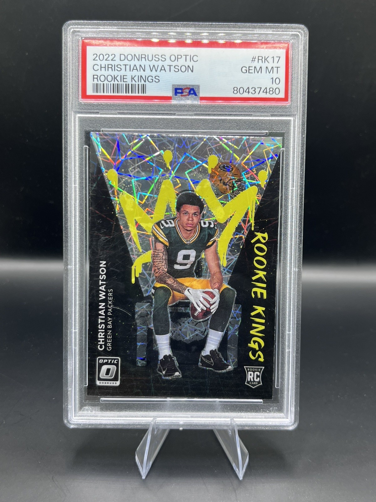 Christian Watson Panini Donruss Optic Rookie Kings #RK17 Base