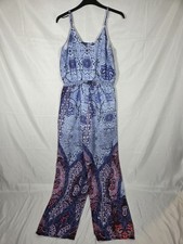 Womens Lipsy Floral Strappy Jumpsuit Size Small/medium