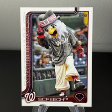 Screech Washington Nationals 2025 Topps Series One Mascot M-25