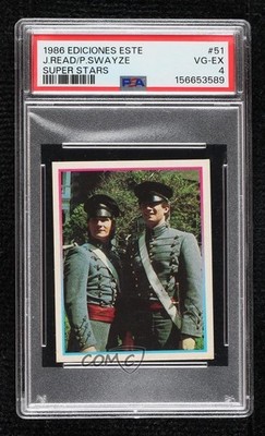 1986 Ediciones Estadio Super Stars Stickers James Read Patrick Swayze #51 0t7p