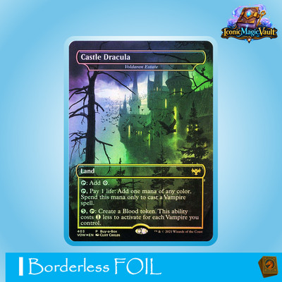 Castle Dracula / Voldaren Estate | Borderless FOIL | MTG | Innistrad| NM | EN