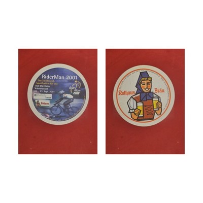Rothaus Bräu RiderMan 2001 Brauerei Bierdeckel Bier