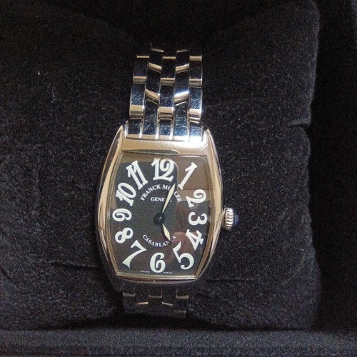 Franck Muller Casablanca 1752QZ Black Dial Quartz Watch Woriki...