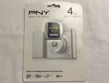 PNY Optima 4GB SDHC Class 4 Flash Memory Card P-SDHC4G4-EF 