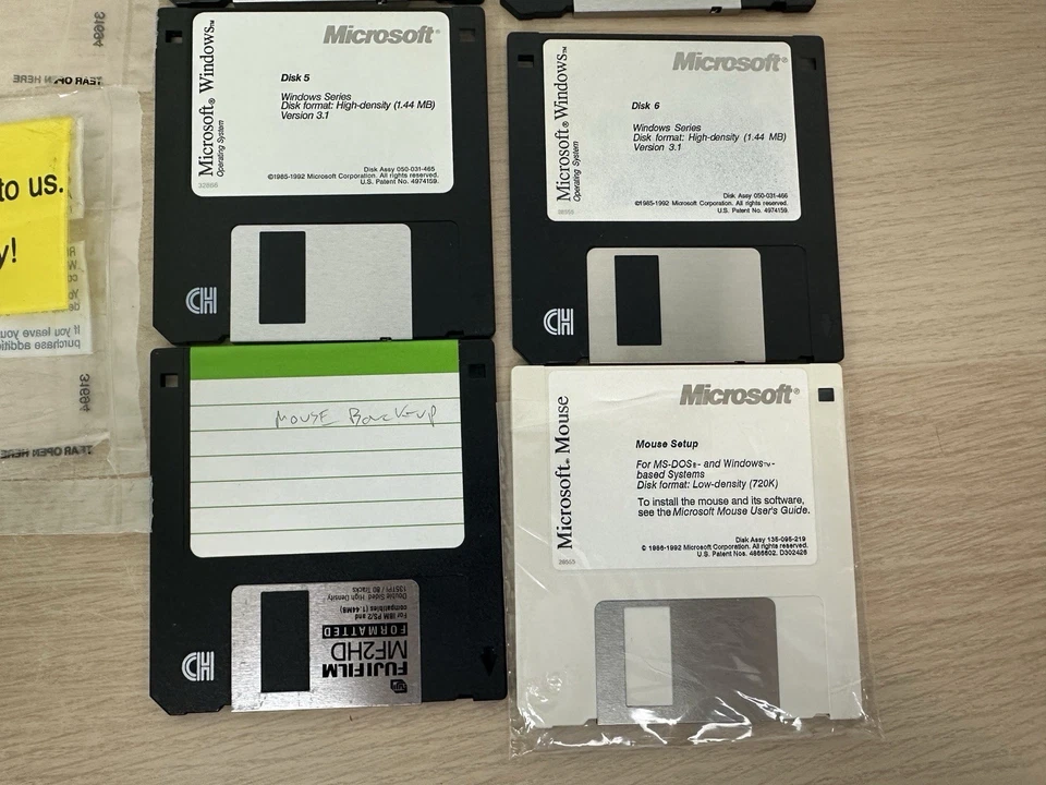 Microsoft Windows 3.1 Operating System + Microsoft Mouse - Vintage 1992 Big Box - Image 4 of 4