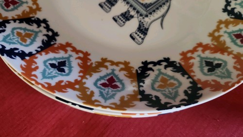 Set 10: Piatti globali per cena e insalata, diametro elefante/fiore 10,25" e 7,5" - Foto 11 di 17